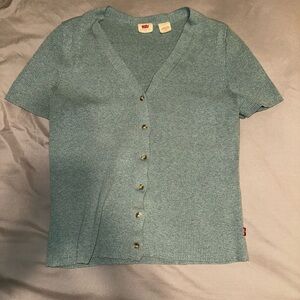 Levi's Blue/Green Button-Down Shirt